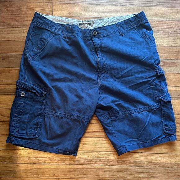 Iron Co Blue Cargo Shorts – Men’s 38 - Picture 1 of 9